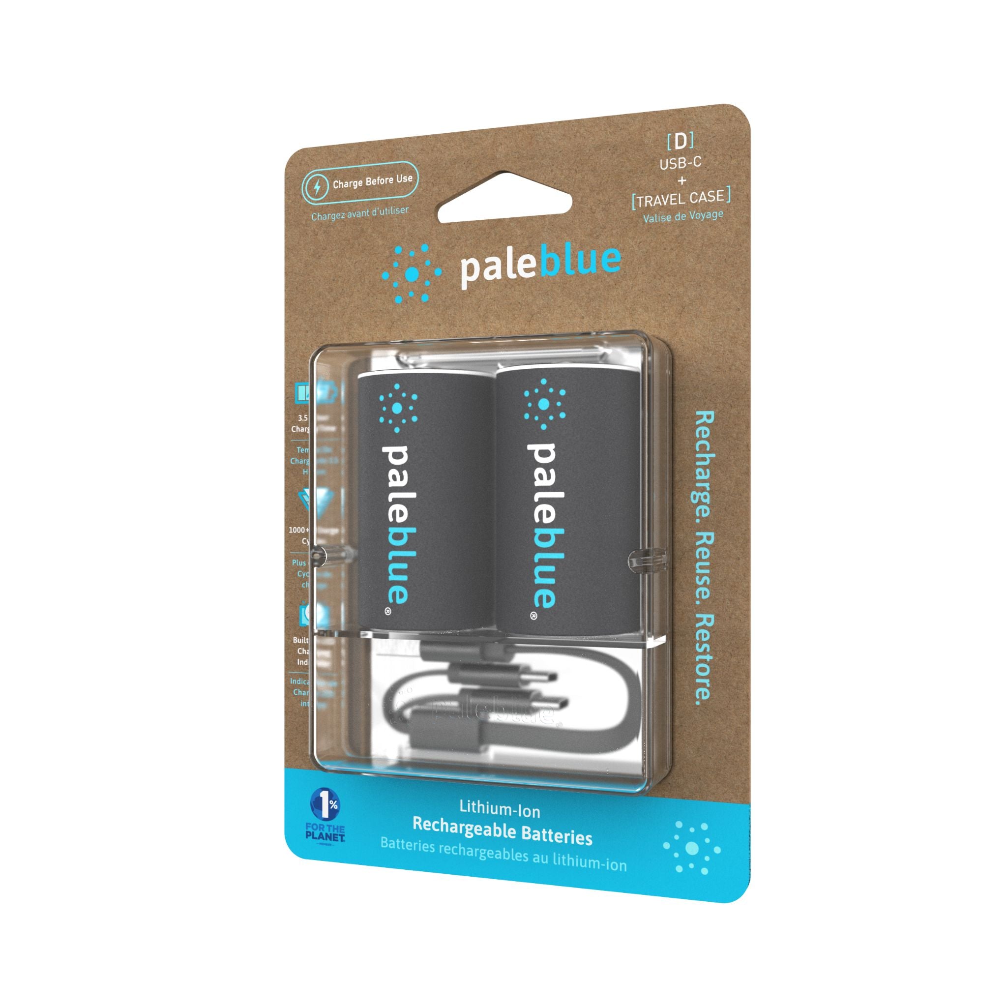 D USB-C Rechargeable Smart Batteries